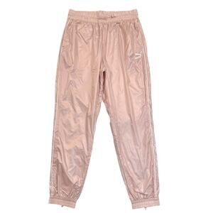 Puma Women’s Iconic T7 Woven Track Pants Lotus Pink Size L Athletic Jogger NEW